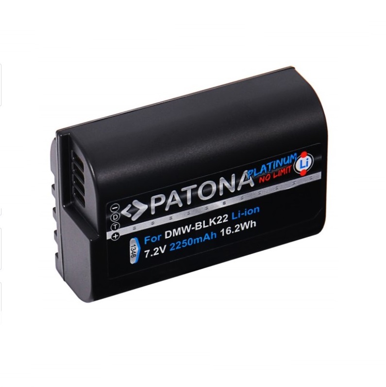 Acumulator Patona Platinum DMW-BLK22 2250mAh replace Panasonic Lumix DC-S5 G9 GH5 GH5S-1346