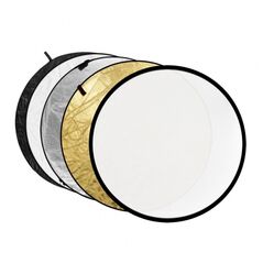 Blenda reflexie-difuzie 5 in 1 difuzie gold silver negru alb rotunda 60cm