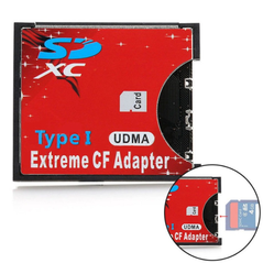 Adaptor card SD SDHC SDXC la compact flash CF tip I