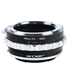 K&F Concept Nikon(G)-NEX adaptor montura Nikon(G) la Sony E-Mount (NEX)