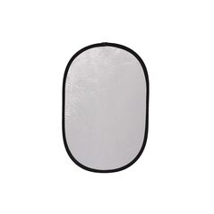 Blenda ovala 2in1 white-silver 100x150cm