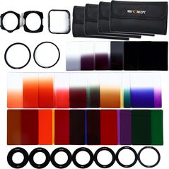 K&F Concept SKU0487 Kit filtre cokin + inele adaptoare + huse filtre + Holder cokin