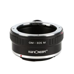 K&F Concept OM-EOS M  adaptor montura Olympus la Canon EOS M cu adaptor trepied KF06.290