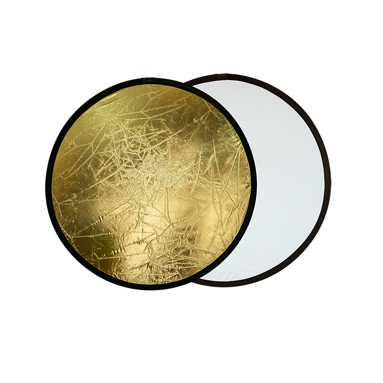Blenda rotunda 2in1 white-gold 80cm