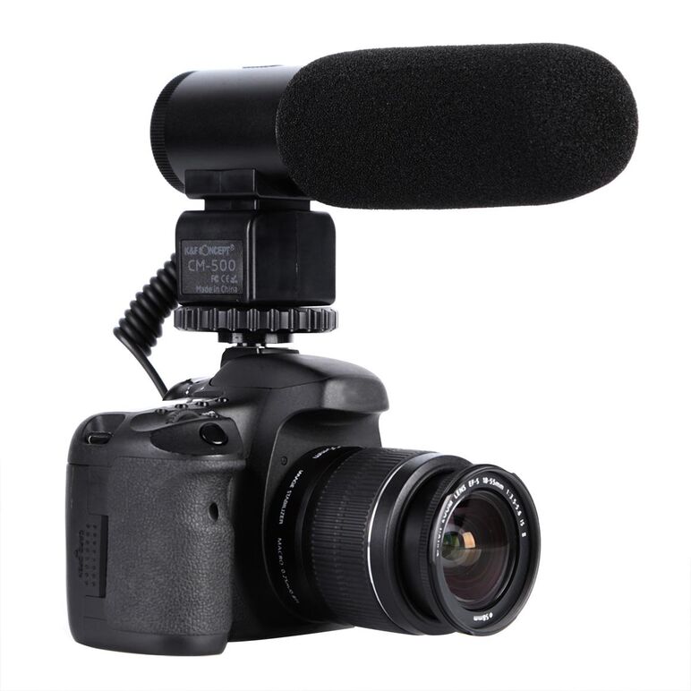 Microfon K&F Concept CM-500 Shotgun pentru DSLR si camere video