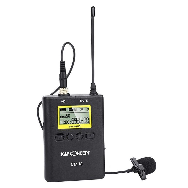 KIT Microfon Wireless K&F Concept CM-10 pentru camere video