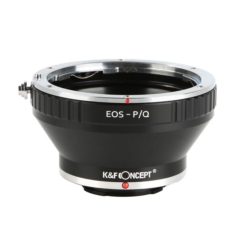K&F Concept EOS-P/Q adaptor montura de la Canon EOS EF la Pentax Q-Mount cu adaptor trepied KF06.264